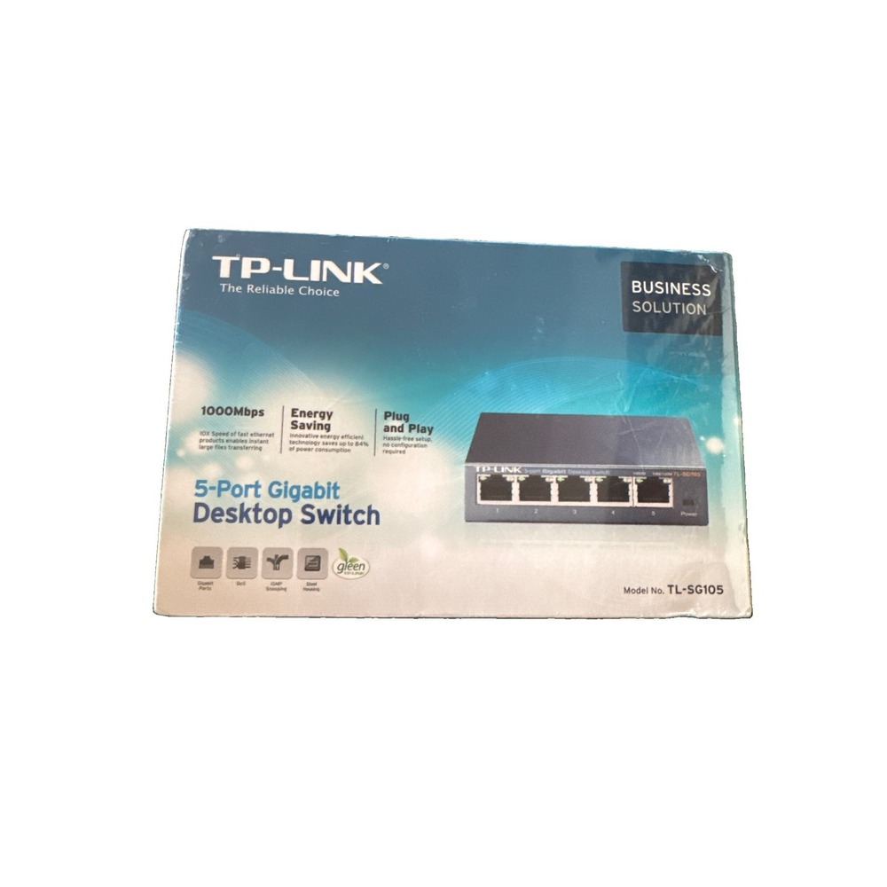 New In-Box TP-Link (TL-SG105) 5-Port Gigabit Desktop Switch‎